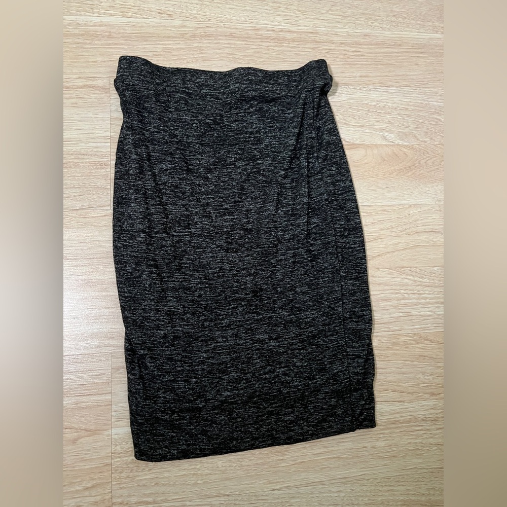 Banana Republic Gray Black Pencil Skirt